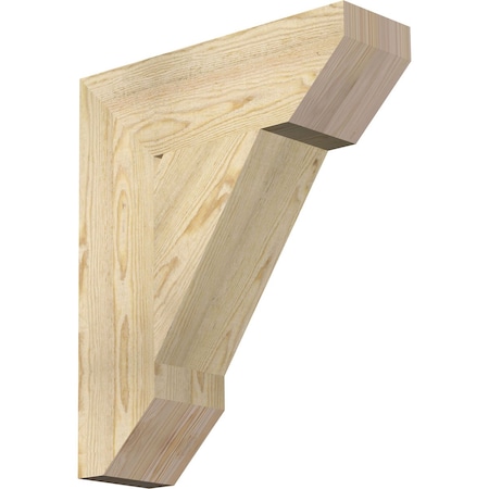 Ekena Millwork Traditional Slat Rough Sawn Bracket, Douglas Fir, 6"W x 20"D x 24"H BKT06X20X24TRA06RDF